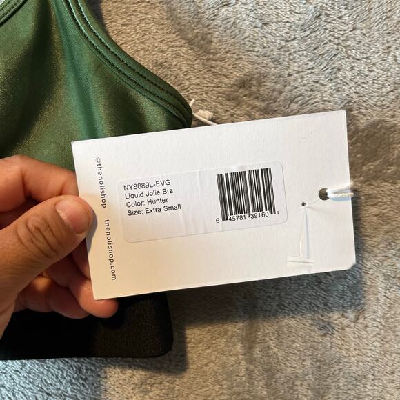 Noli Shop Liquid Jolie‎ Bra Hunter Green Gloss - XS - New - Picture 4 of 4